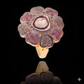 Attractive Ruby & Diamond Polki Ring, 18k Silver, Sterling Silver Fashionable Victorian Statement Ring